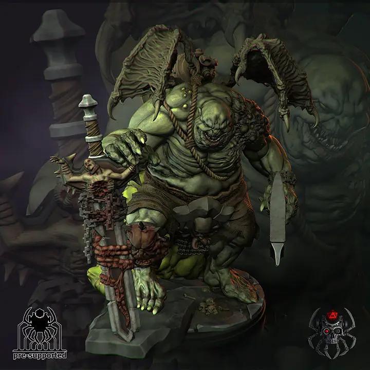 3D printed Lord of the Plague Bringers model by Last Hope Miniatures, featuring detailed plague-themed design and intricate sculpting.