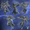 3D printed Lunar Angels Squad x5 model by DakkaDakka from Last Hope Miniatures, showcasing detailed sci-fi miniature figures.