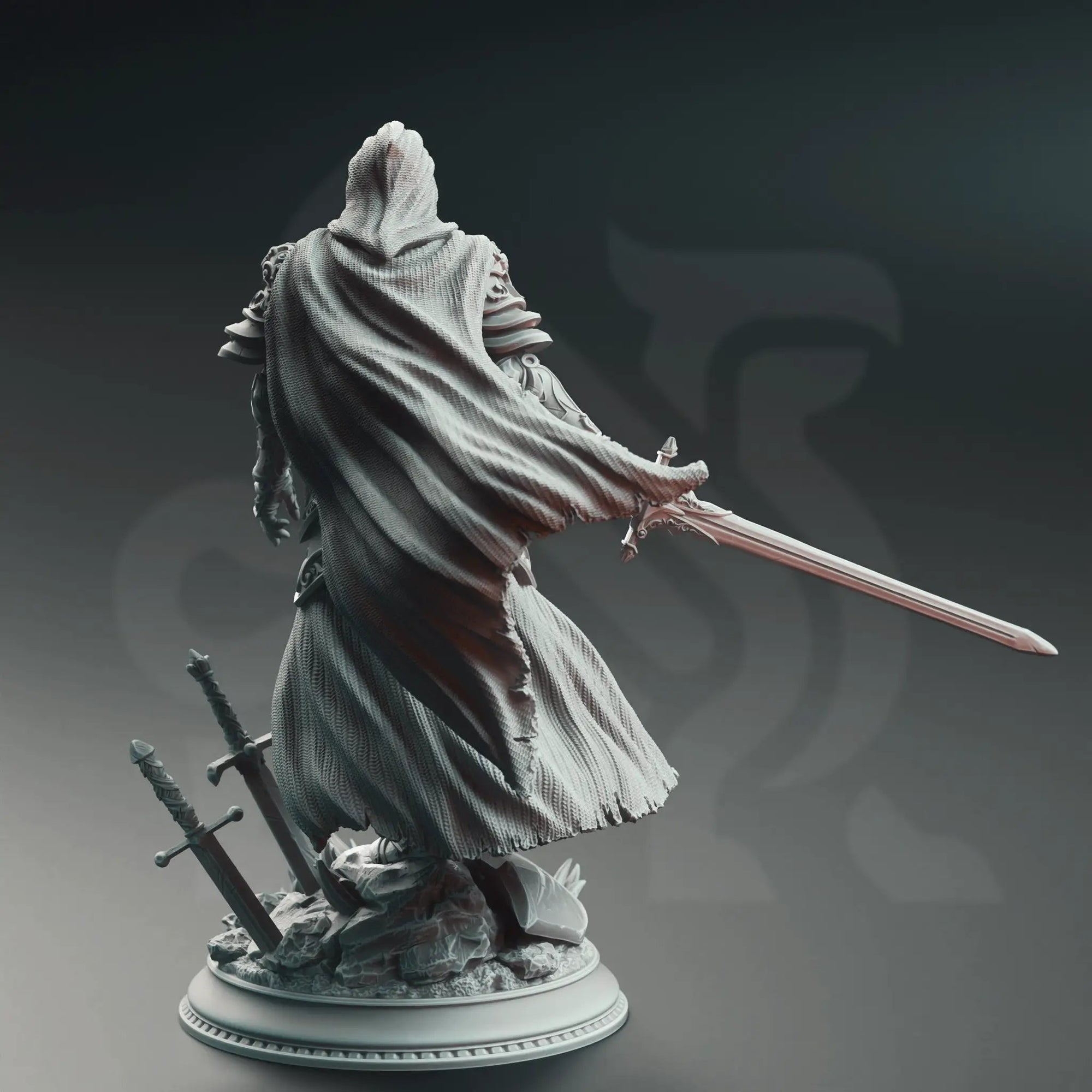 3D printed Lydia the Merciless model by Last Hope Miniatures, detailed miniature figure with intricate design and craftsmanship.