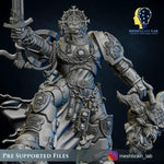 3D printed Marine Crusader Electus model by Meshbrain Labs, detailed miniature from Last Hope Miniatures collection.