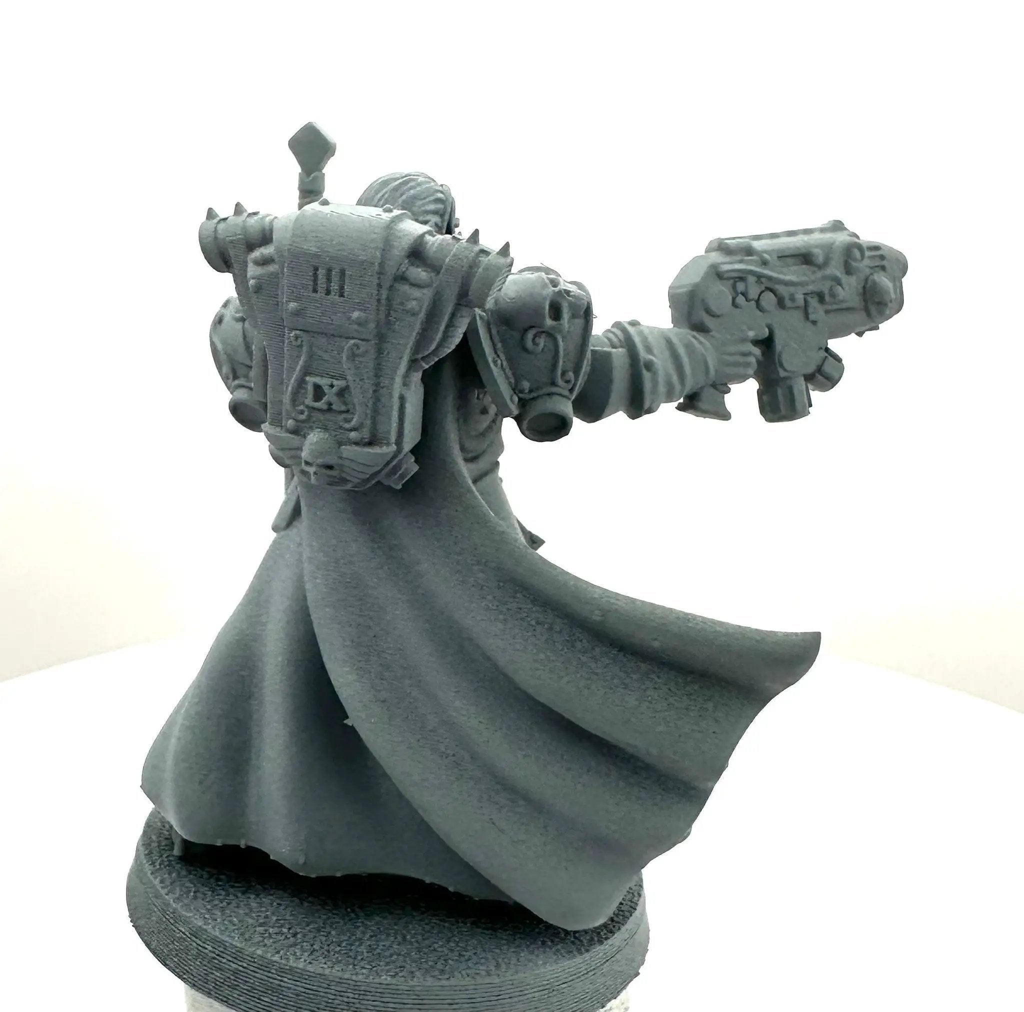 3D printed Mathias of the Crimson Wings model by Last Hope Miniatures, featuring intricate details and vibrant red wings.