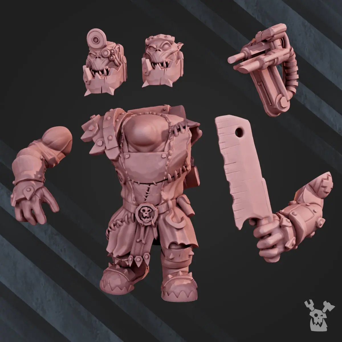 3D printed Medic Boy model by Last Hope Miniatures for DakkaDakka Miniatures, detailed miniature figure with medical attire.