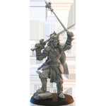 3D printed model of Mismeria, Queen of Mercia by Lost Kingdom Miniatures, showcasing detailed medieval fantasy miniature.