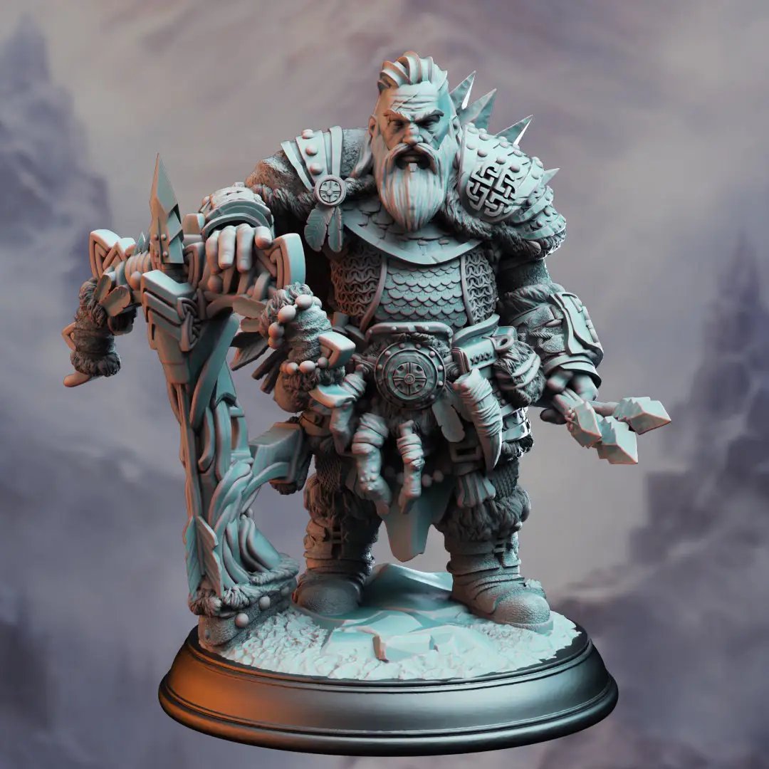 3D printed Monster Slayer Ranger model by Last Hope Miniatures, featuring detailed armor and weaponry from DM Stash.
