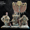 3D printed Niavellir Dwarf Command Group model by Lost Kingdom Miniatures, featuring detailed dwarf figures in commanding poses.