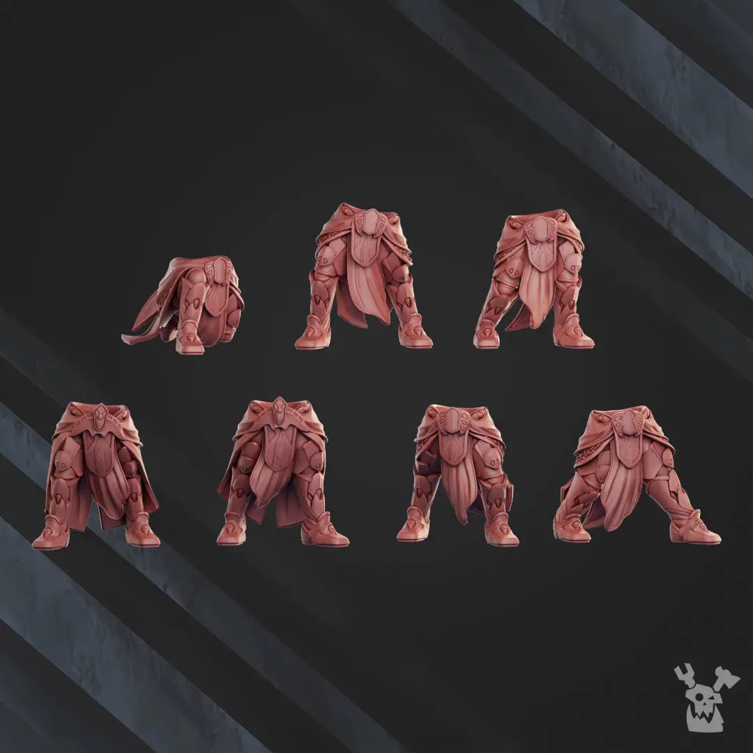3D printed Orbit Guardians Squad x7 miniatures by Last Hope Miniatures, detailed sci-fi models from DakkaDakka Miniatures.