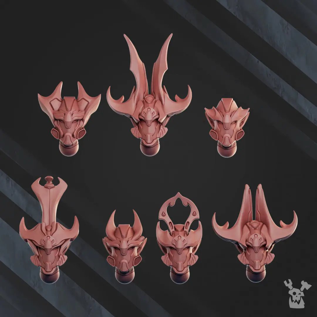 3D printed Orbit Guardians Squad x7 model by DakkaDakka Miniatures, featuring detailed sci-fi soldier figures from Last Hope Miniatures.