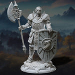 3D printed Orc Knight model by Last Hope Miniatures, featuring detailed armor and weaponry, displayed on a neutral background.