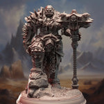 3D printed Orc War Chief model by Last Hope Miniatures, detailed orc figure with armor and weaponry, designed for tabletop gaming.