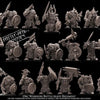 20 3D printed Orc Warrior models by Last Hope Miniatures from Avatars of War, detailed fantasy tabletop gaming miniatures.
