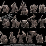 20 3D printed Orc Warrior models by Last Hope Miniatures from Avatars of War, detailed fantasy tabletop gaming miniatures.