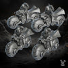3D printed Order of Repentance Biker Squad model by Last Hope Miniatures, detailed miniature for tabletop gaming.