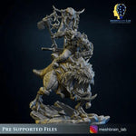 3D printed Ork Beast Hunter model by Meshbrain Labs, detailed miniature from Last Hope Miniatures collection.