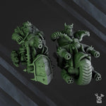 3D printed Ork Biker Boyz model by Last Hope Miniatures, featuring detailed orc figures with bikes and rugged armor.