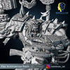 3D printed Ork Boss Big Klaw model by Last Hope Miniatures, featuring detailed Ork character with large claw weapon from Meshbrain Labs.