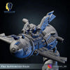 3D printed Ork Flying Rocket model by Meshbrain Labs, detailed miniature from Last Hope Miniatures.