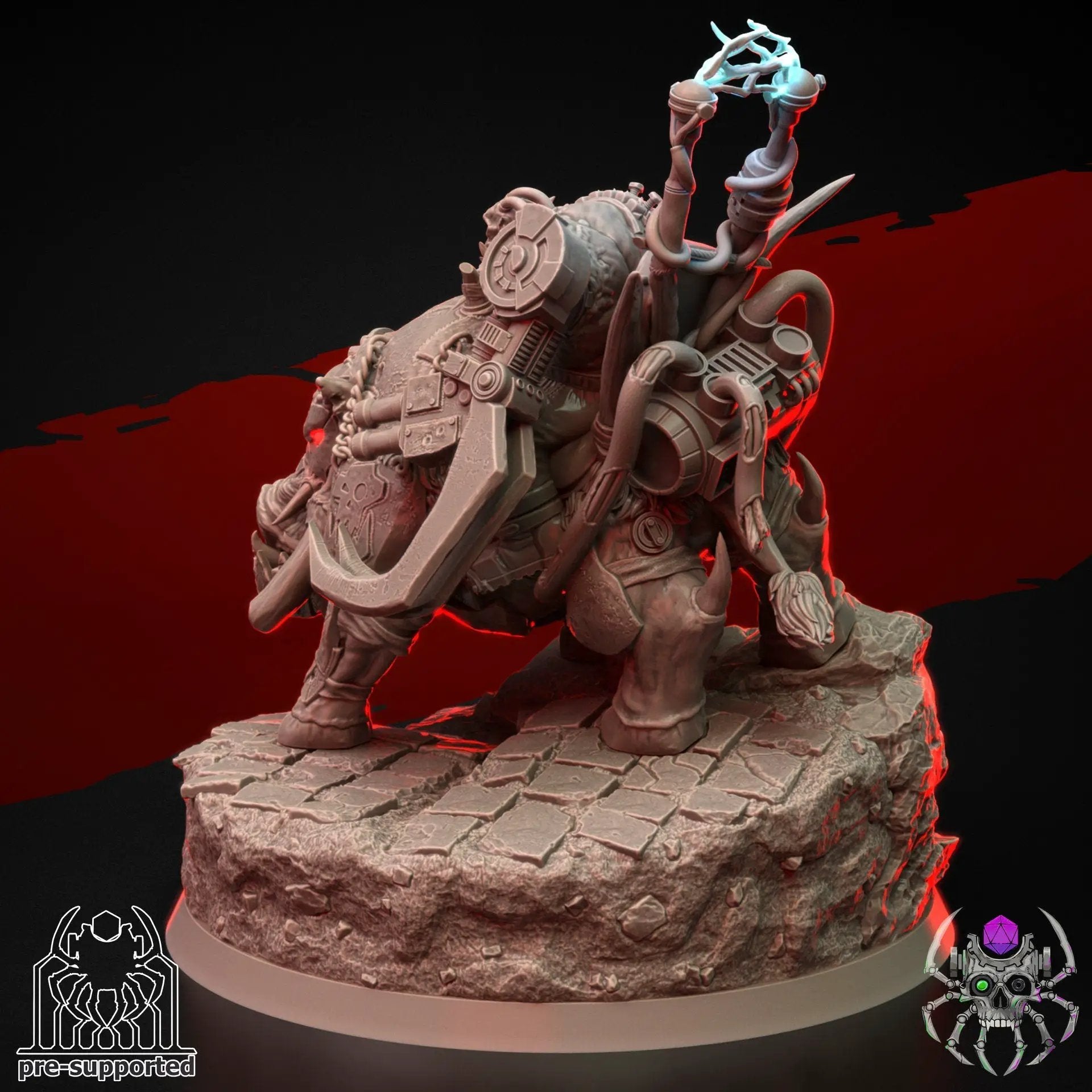 3D printed Ork Raider model by Last Hope Miniatures, detailed miniature with green skin and armor, from EightLegsMiniatures.