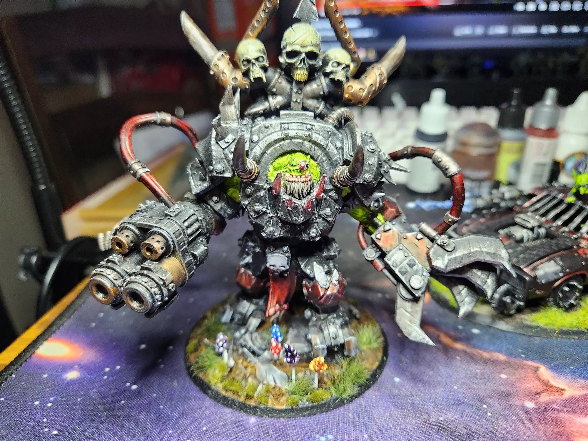 3D printed Ork Troll Boss model by StationForge Miniatures, featuring detailed sculpt and textured armor for tabletop gaming.
