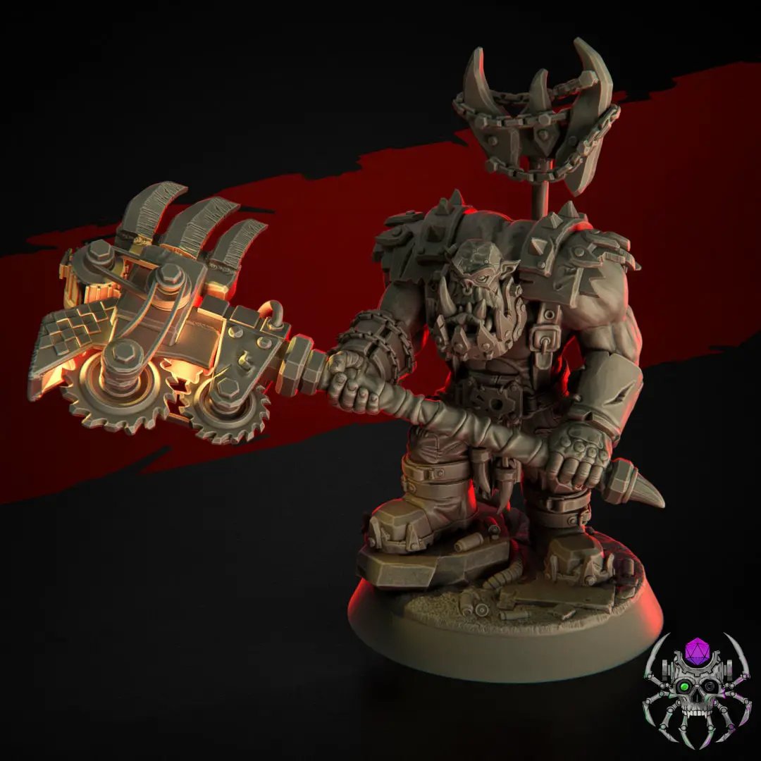 3D printed Ork Wasteland Marauders model set by Last Hope Miniatures, featuring nine detailed Ork figures for tabletop gaming.