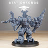 3D printed Orkaz Exo Boss model by Last Hope Miniatures, featuring intricate armor and robotic design from StationForge Miniatures.