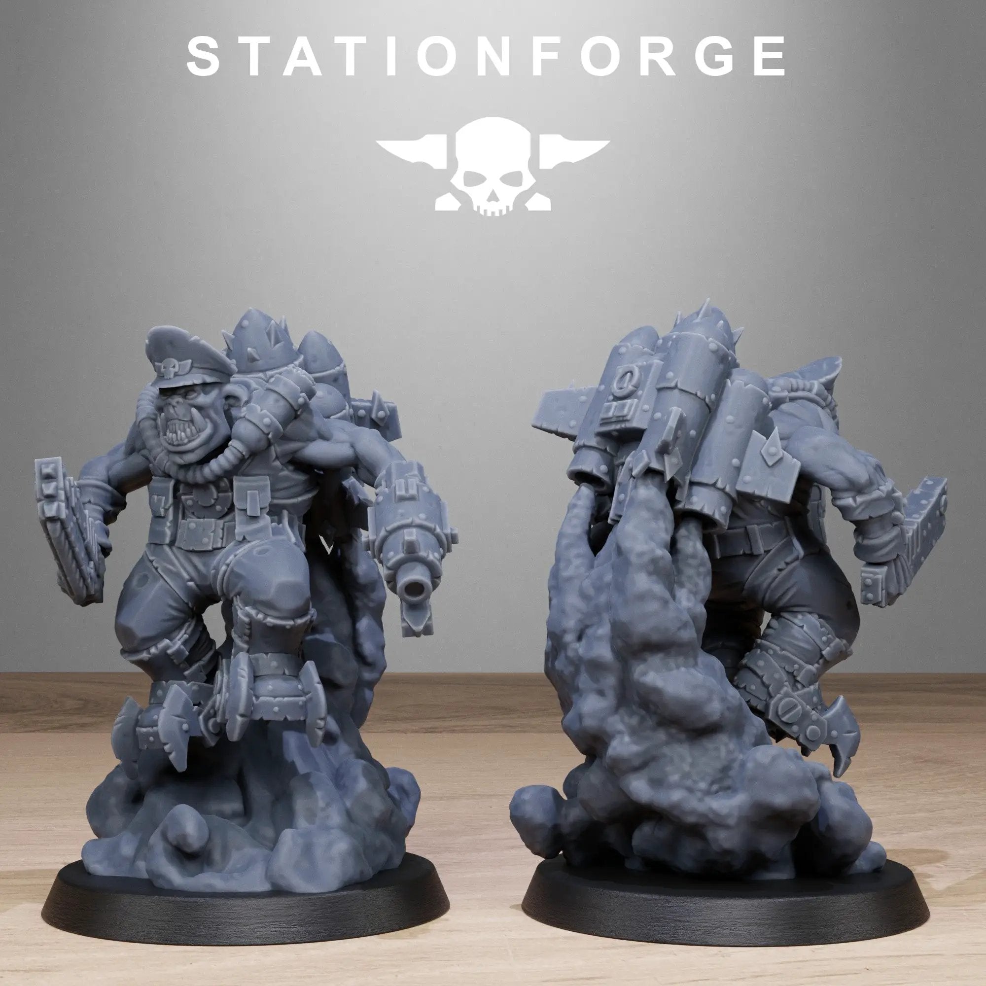 3D printed Orkaz Flyers model by Last Hope Miniatures, featuring detailed miniature aircraft with intricate design elements.