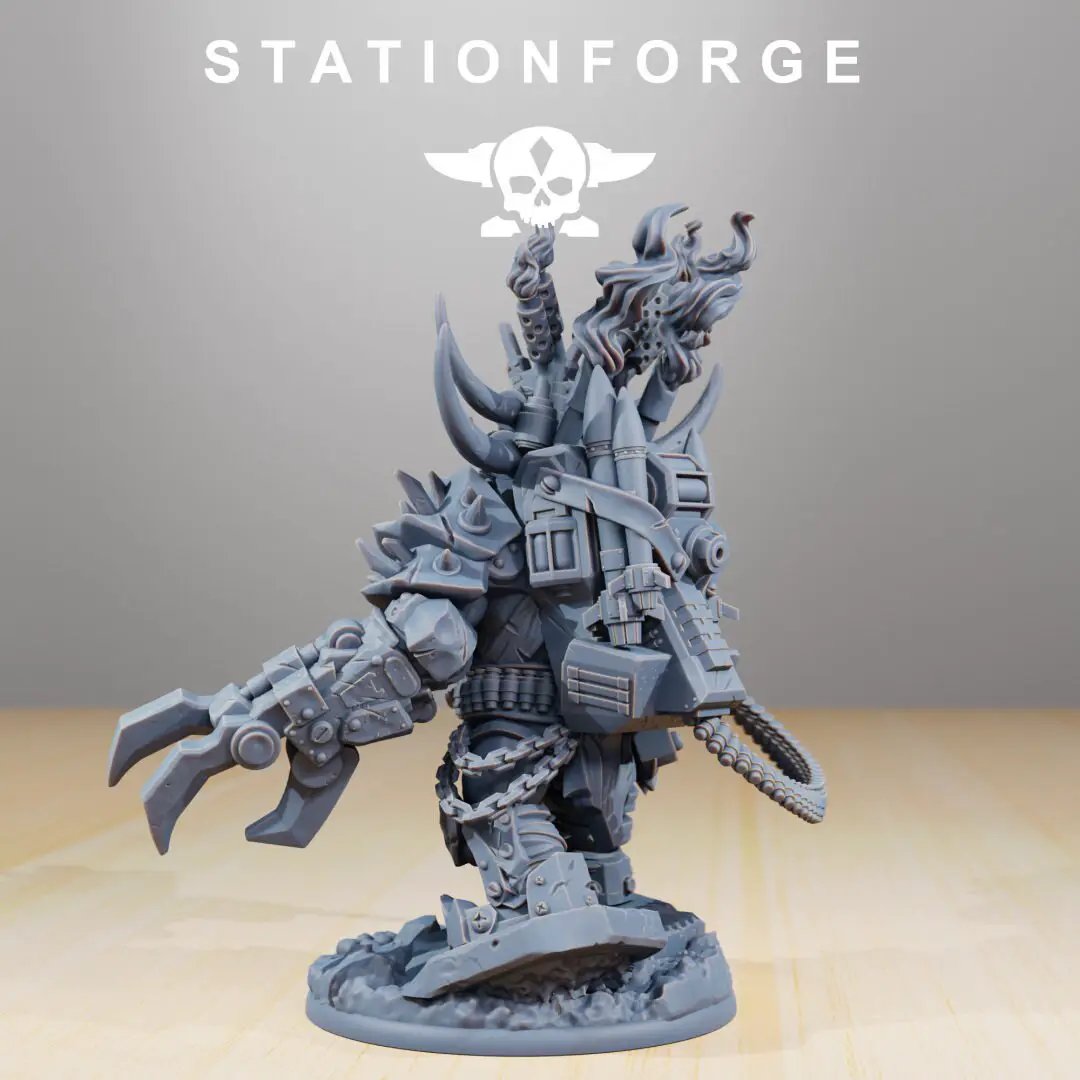 3D printed Orkaz Grand Nutta model by Last Hope Miniatures, detailed miniature figure from StationForge Miniatures collection.