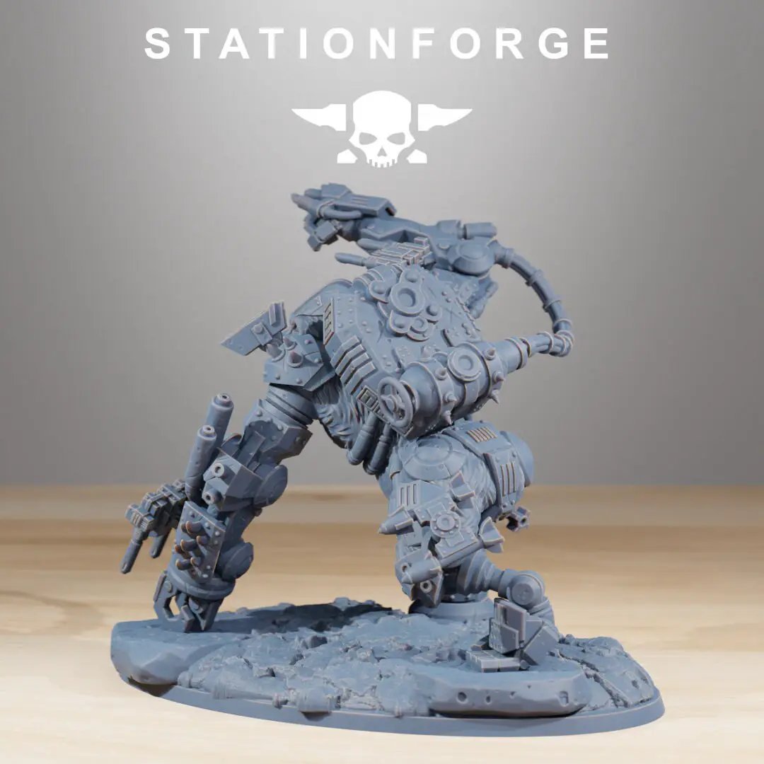 3D printed Orkaz Kong model by StationForge Miniatures, detailed miniature figure from Last Hope Miniatures collection.