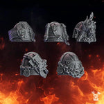 3D printed Pactum Aeternum Shoulders x10 model by Last Hope Miniatures, detailed fantasy armor parts from DakkaDakka.
