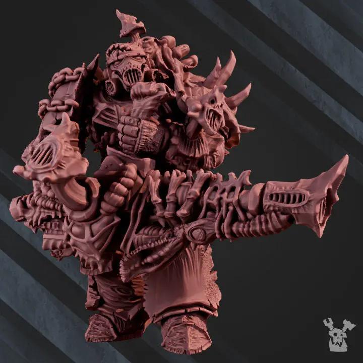 3D printed Pandemic Warrior model by Last Hope Miniatures for DakkaDakka Miniatures, featuring detailed zombie combat figure.
