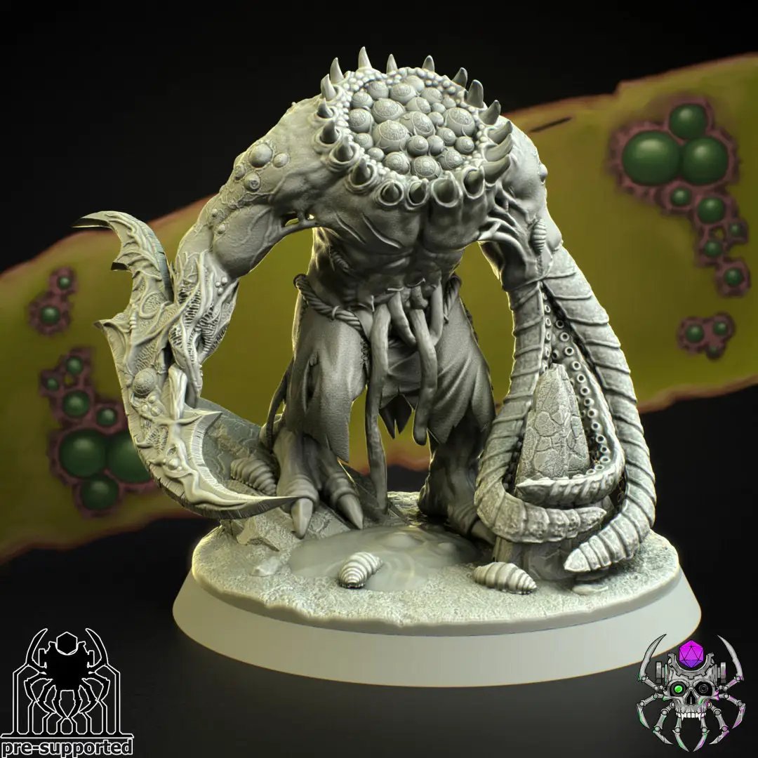3D printed Plague Abominations model by Last Hope Miniatures, featuring detailed grotesque creature design from EightLegs Miniatures.