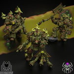 3D printed Plague Bringer Battle Squad model by Last Hope Miniatures, featuring detailed miniature figures from EightLegsMiniatures.