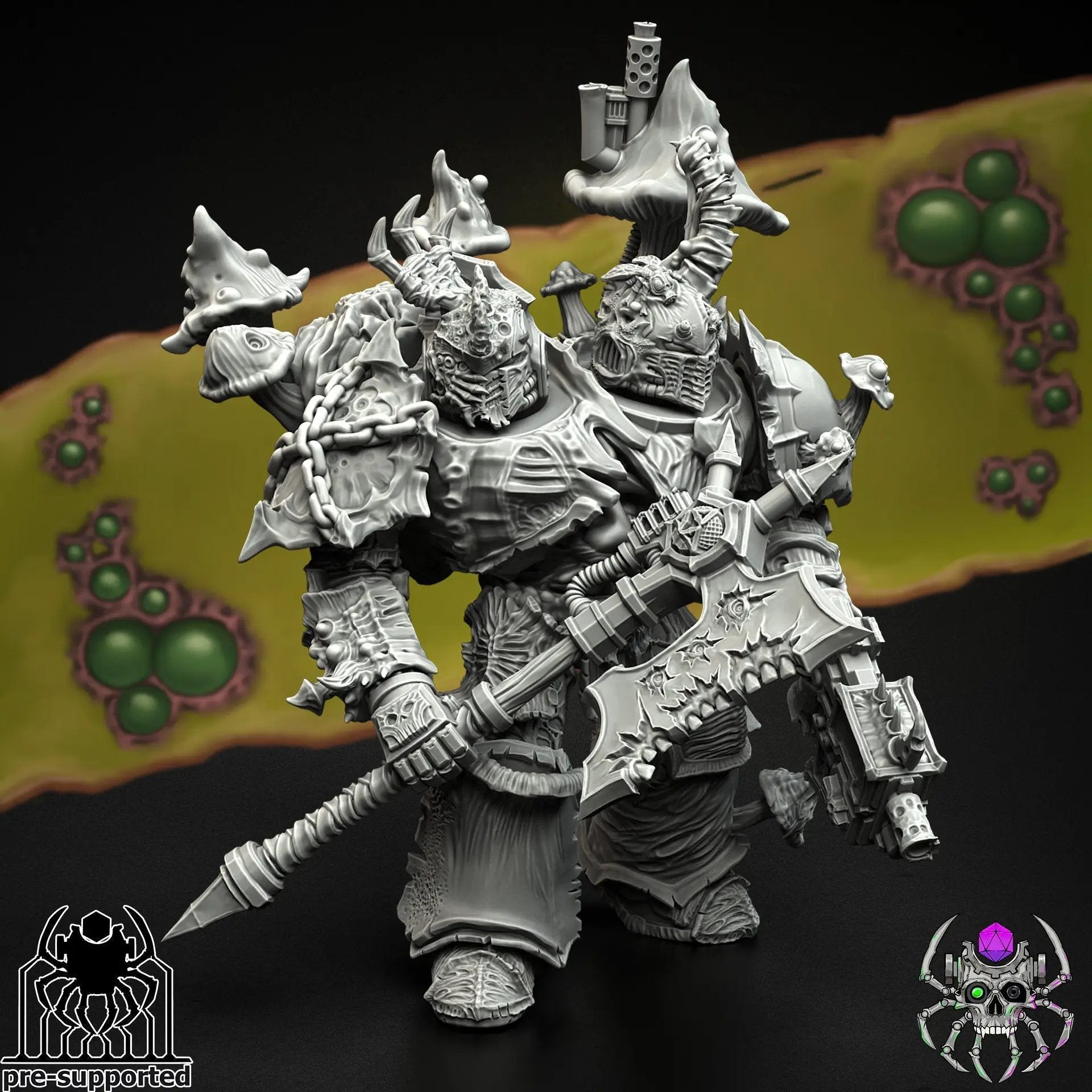 3D printed Plague Bringer Battle Squad model by Last Hope Miniatures, detailed miniature figures for tabletop gaming.