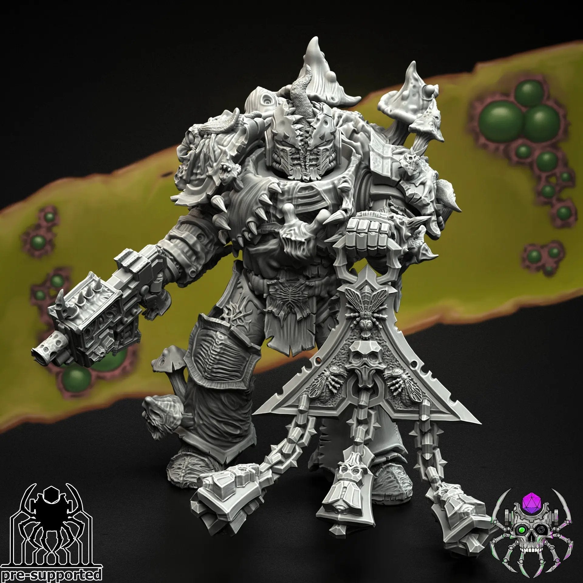 3D printed Plague Bringer Battle Squad model by Last Hope Miniatures, featuring detailed miniatures with grotesque plague-themed details.