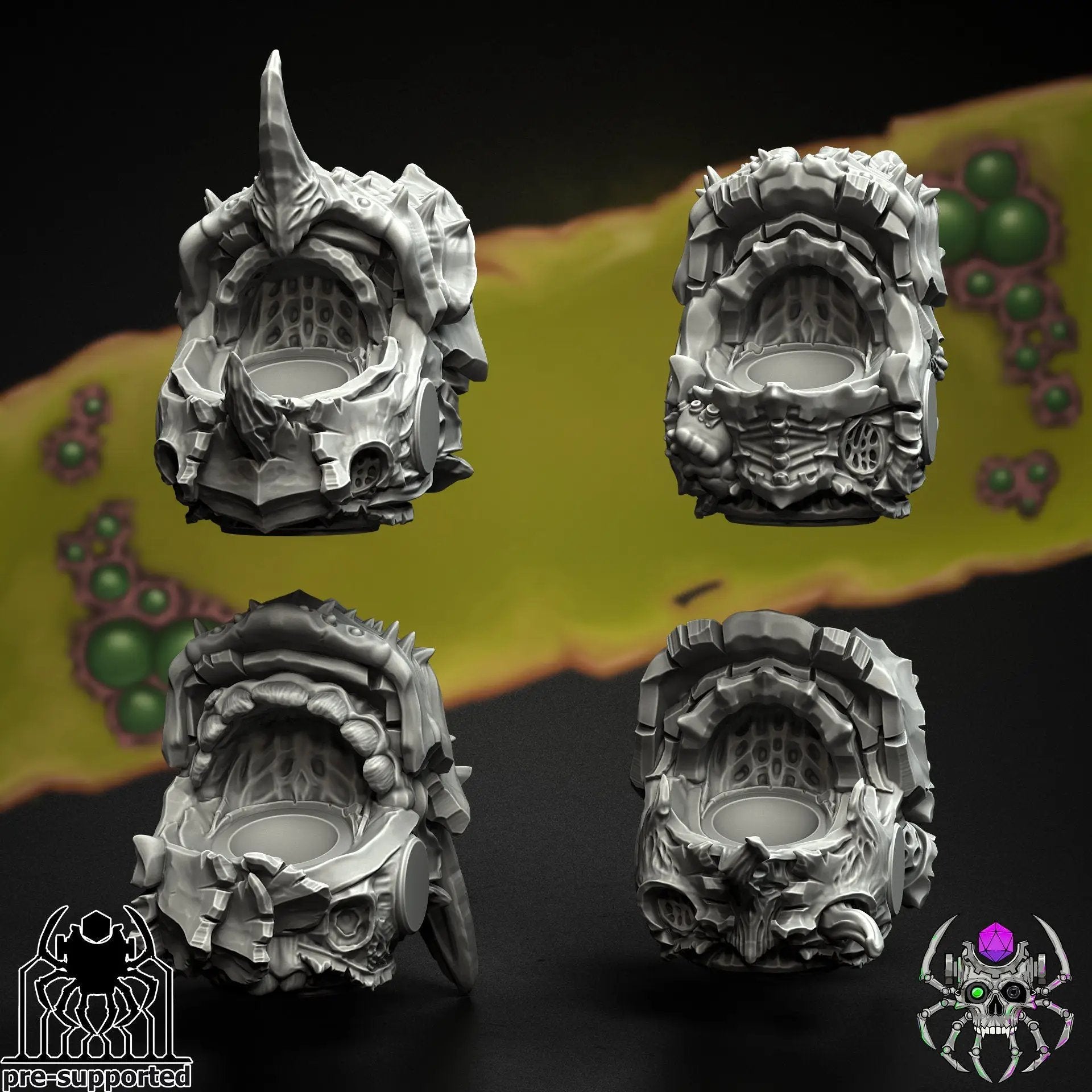 3D printed Plague Bringers model in heavy armor by Last Hope Miniatures, featuring detailed armor and menacing stance.