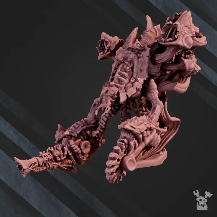 3D printed Plague Drone model by Last Hope Miniatures, detailed miniature figure from DakkaDakka.