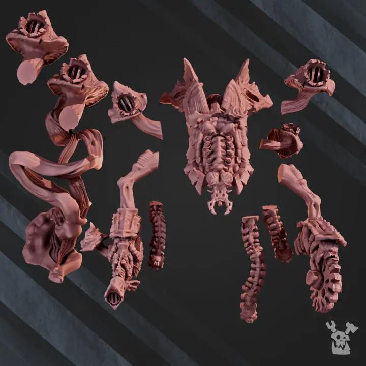 3D printed Plague Drone model by Last Hope Miniatures, featuring detailed miniature design from DakkaDakka Miniatures.