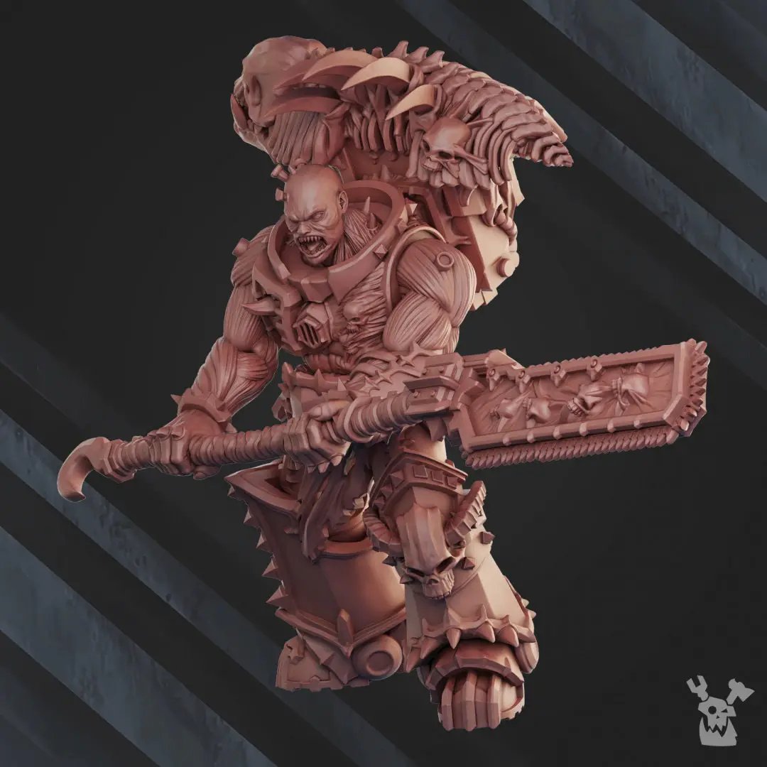 3D printed Possessed Butchers x5 models by Last Hope Miniatures for DakkaDakka Miniatures, detailed fantasy tabletop gaming figures.