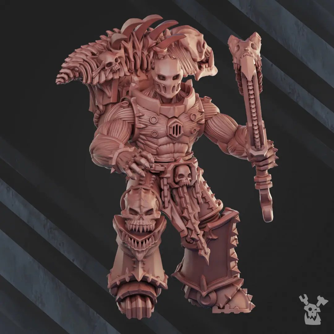 Set of five 3D printed Possessed Butchers models by Last Hope Miniatures for DakkaDakka Miniatures, featuring detailed fantasy creature designs.