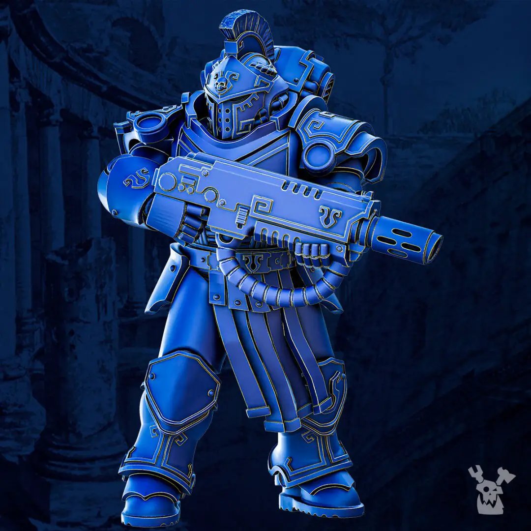 Three-dimensional printed Princeps Cohorte Squad models by Last Hope Miniatures, featuring detailed miniature figures for tabletop gaming.