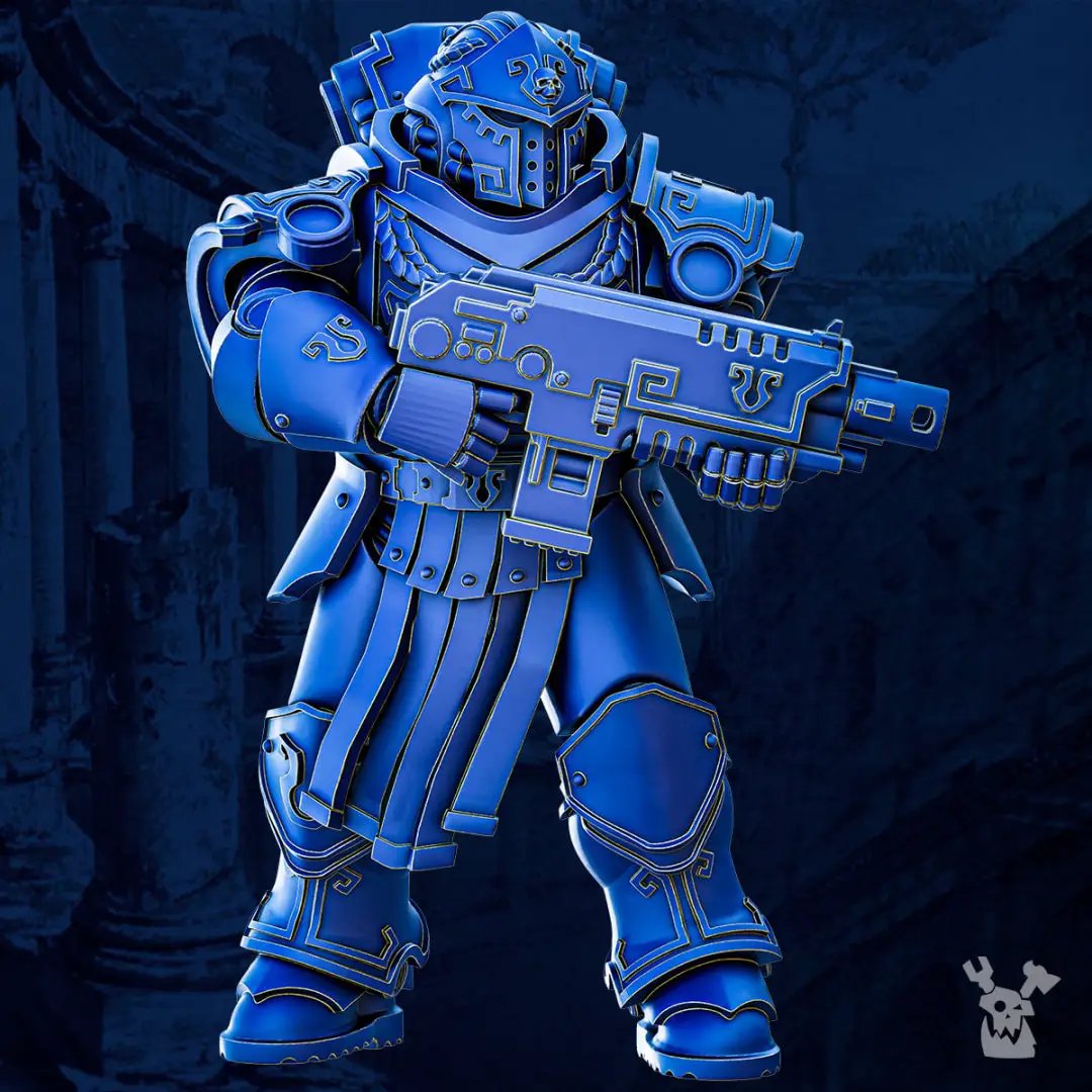 3D printed Princeps Cohorte Squad x8 models by Last Hope Miniatures for DakkaDakka Miniatures, detailed sci-fi tabletop miniatures