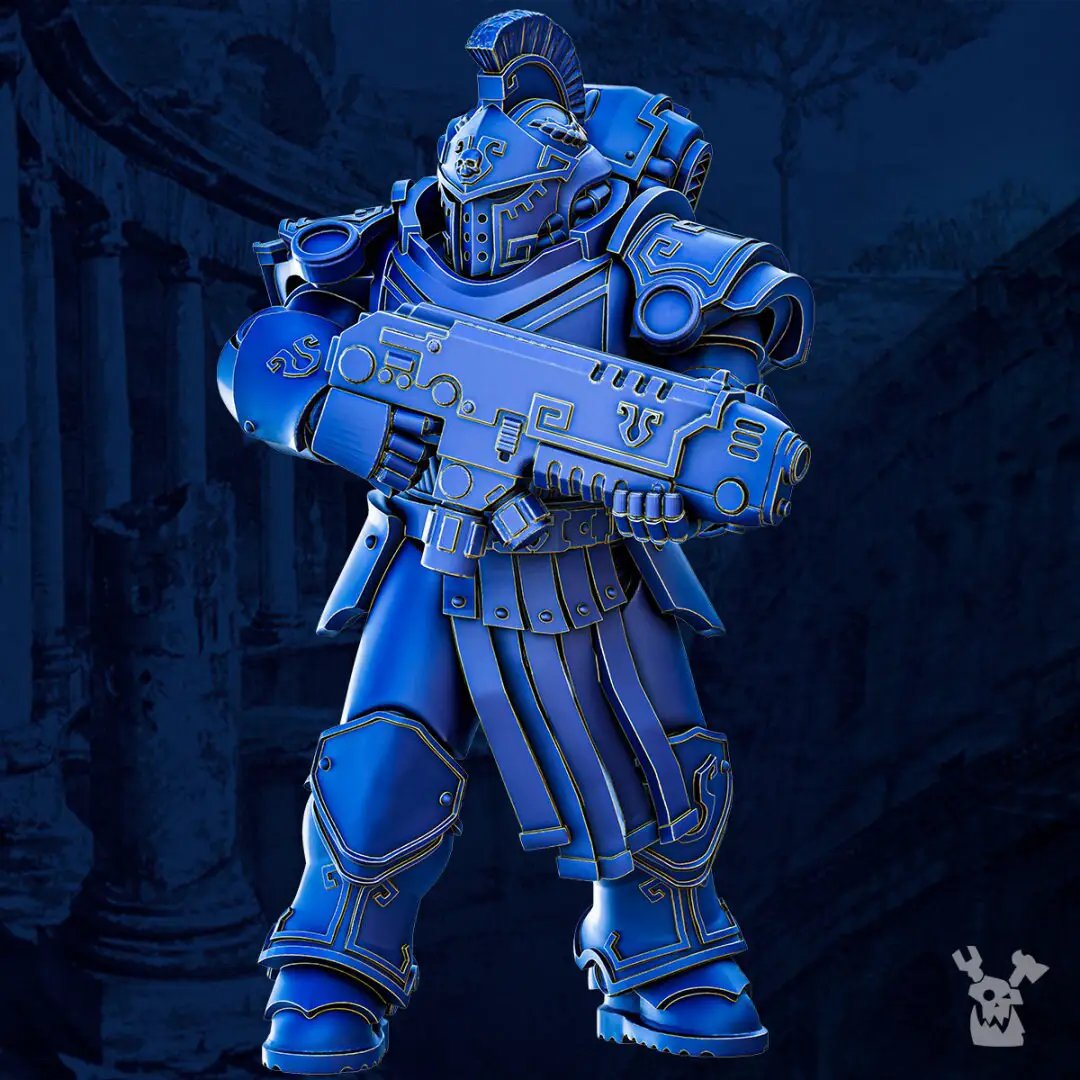 3D printed Princeps Cohorte Squad model by Last Hope Miniatures, part of DakkaDakka Miniatures, showing detailed miniature figures.