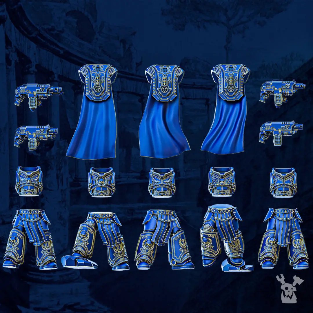 Set of five 3D printed Princeps Squad models by Last Hope Miniatures for tabletop gaming, detailed sci-fi design.
