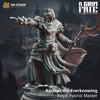 3D printed Psionic Spell Knight model by Last Hope Miniatures, featuring intricate armor and dynamic pose with magical effects.