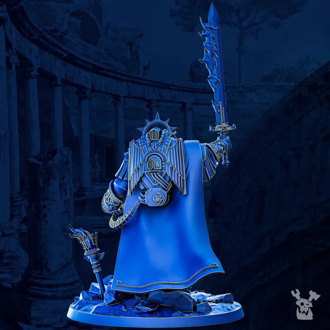 3D printed Quintus Aexius The Conditor model by Last Hope Miniatures, detailed miniature figure for tabletop gaming.