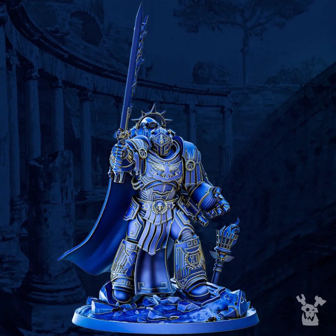 3D printed Quintus Aexius the Conditor model by DakkaDakka Miniatures, detailed miniature figure from Last Hope Miniatures.
