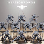 3D printed Raticus Curdsters x10 model by Last Hope Miniatures, detailed miniature figures for tabletop gaming.