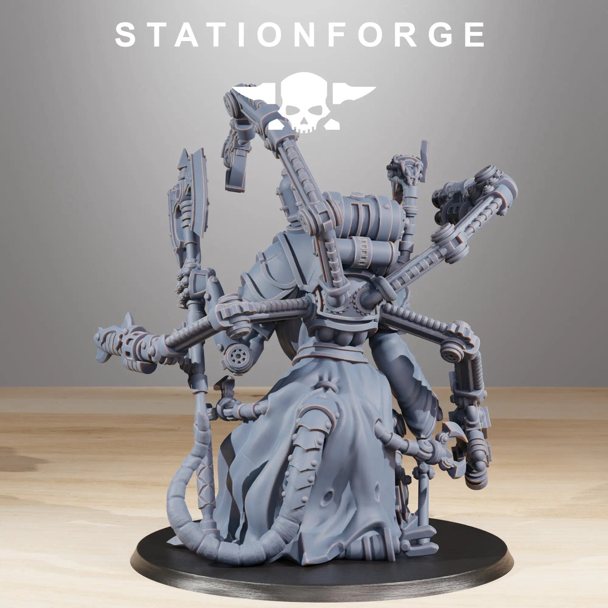 3D printed Raticus Techer model by StationForge Miniatures, detailed miniature figure from Last Hope Miniatures collection.