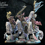 Red Knights Command Group model by Lost Kingdom Miniatures, 3D printed miniatures featuring detailed knight figures.
