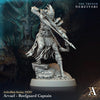 3D printed Reefguard Elf model by Last Hope Miniatures for Archvillain Games, detailed fantasy figurine with armor and weapon.
