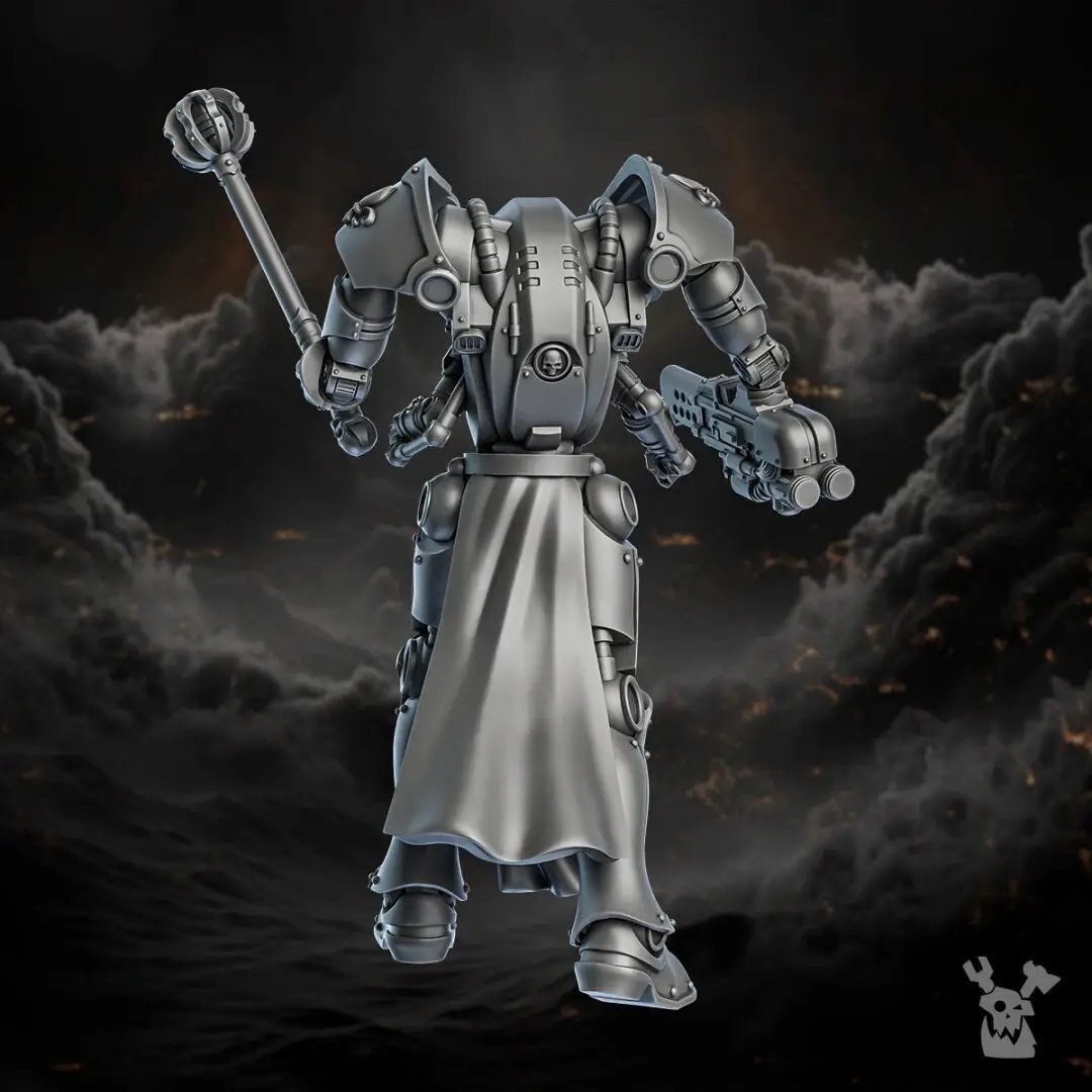 3D printed Repentance Exosuits model by DakkaDakka Miniatures, detailed sci-fi armor suits from Last Hope Miniatures.